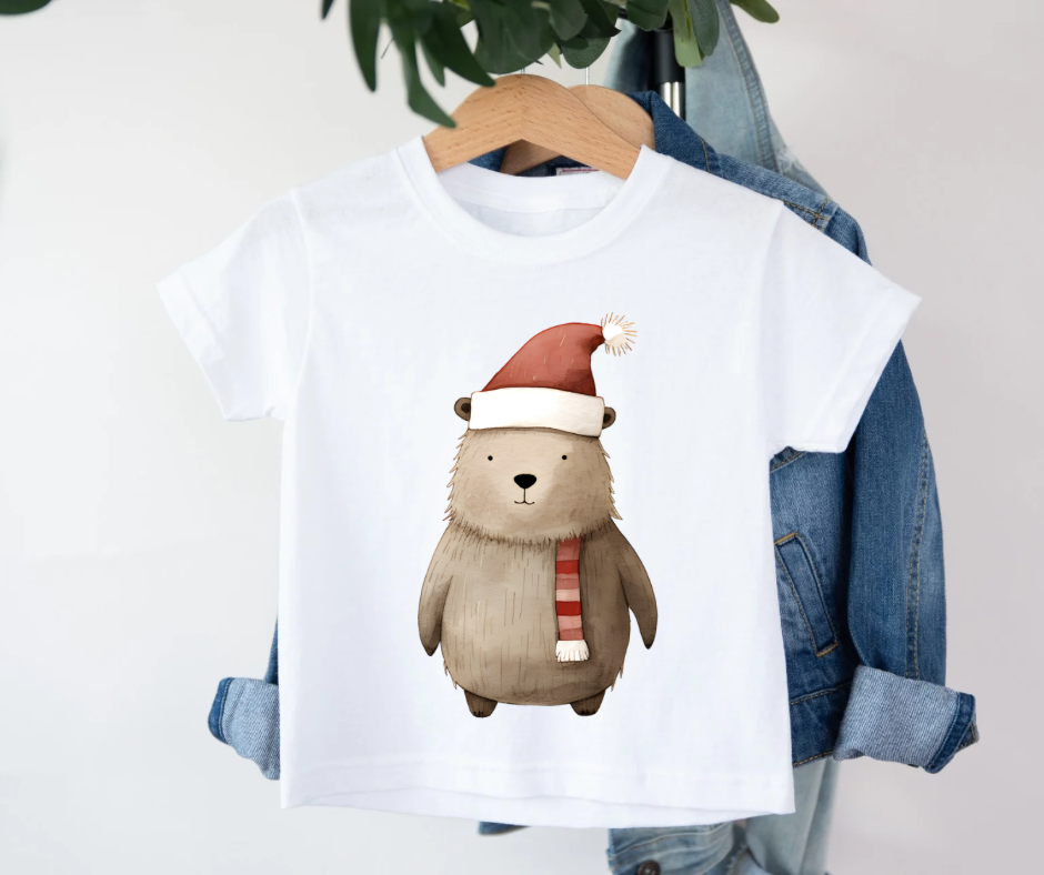 Bügelbild Weihnachten Biber
