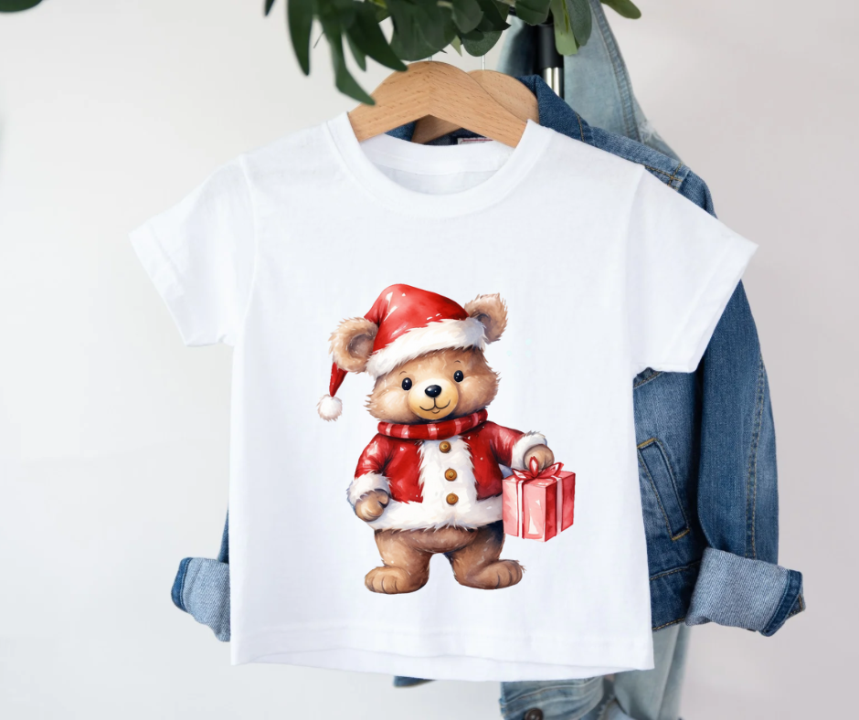 Bügelbild Weihnachten Bär