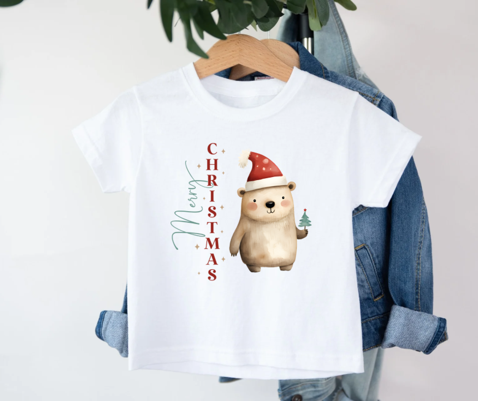 Bügelbild Weihnachten Biber