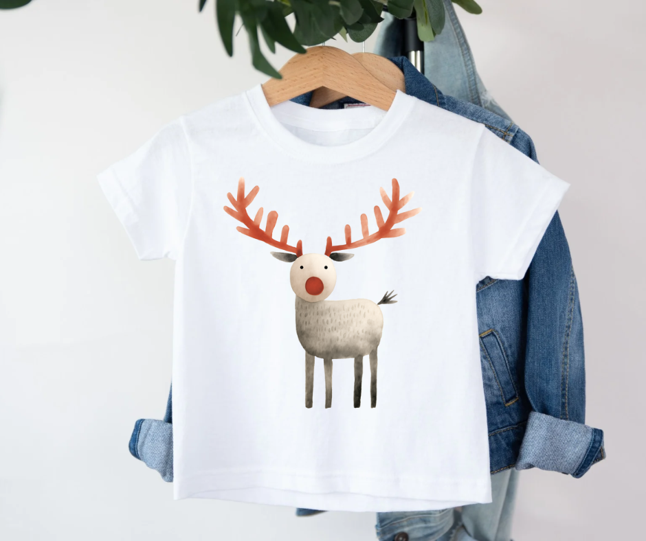 Bügelbild Weihnachten Renntier