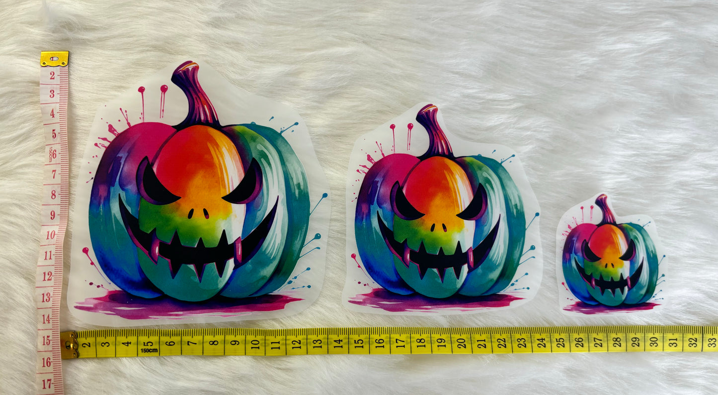 Bügelbild Halloween Kürbis