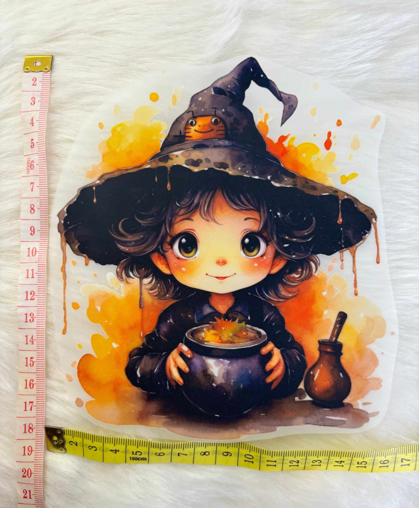 Bügelbild Halloween Hexe