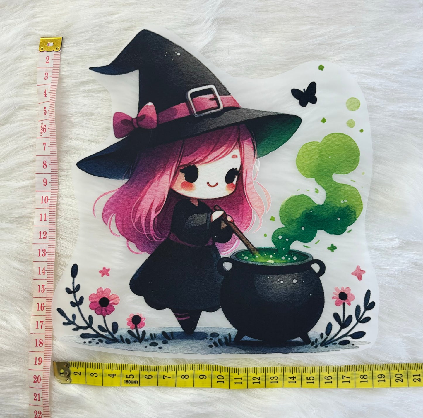 Bügelbild Halloween Hexe