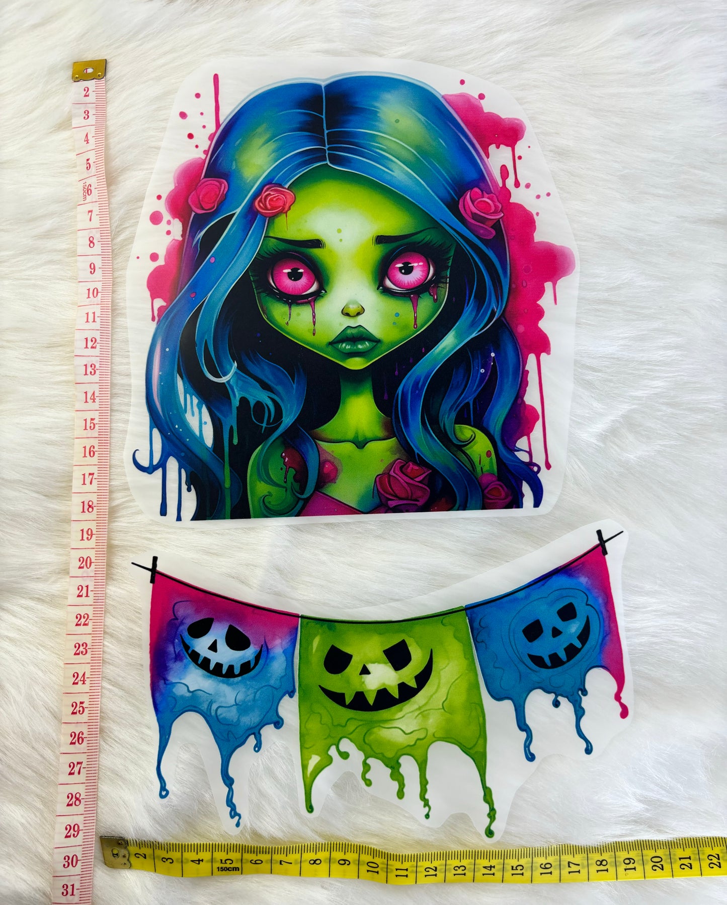 Bügelbild Halloween Hexe
