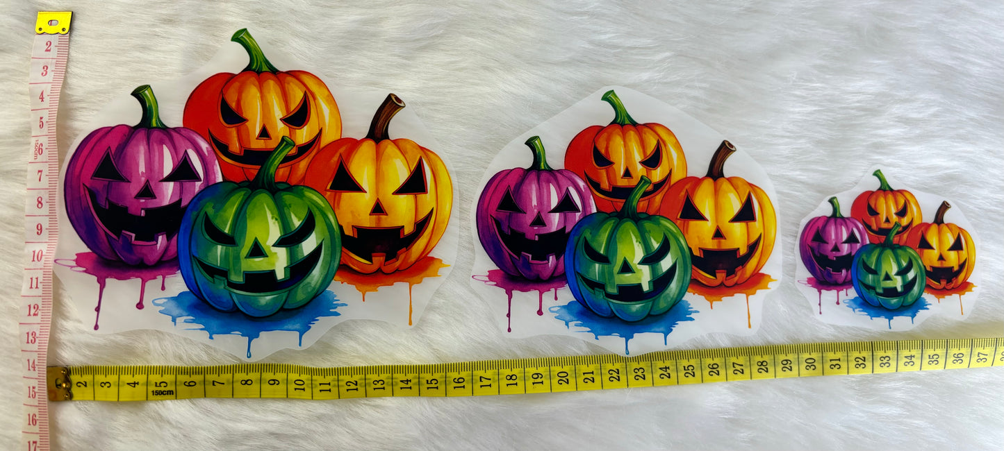 Bügelbild Halloween Kürbis