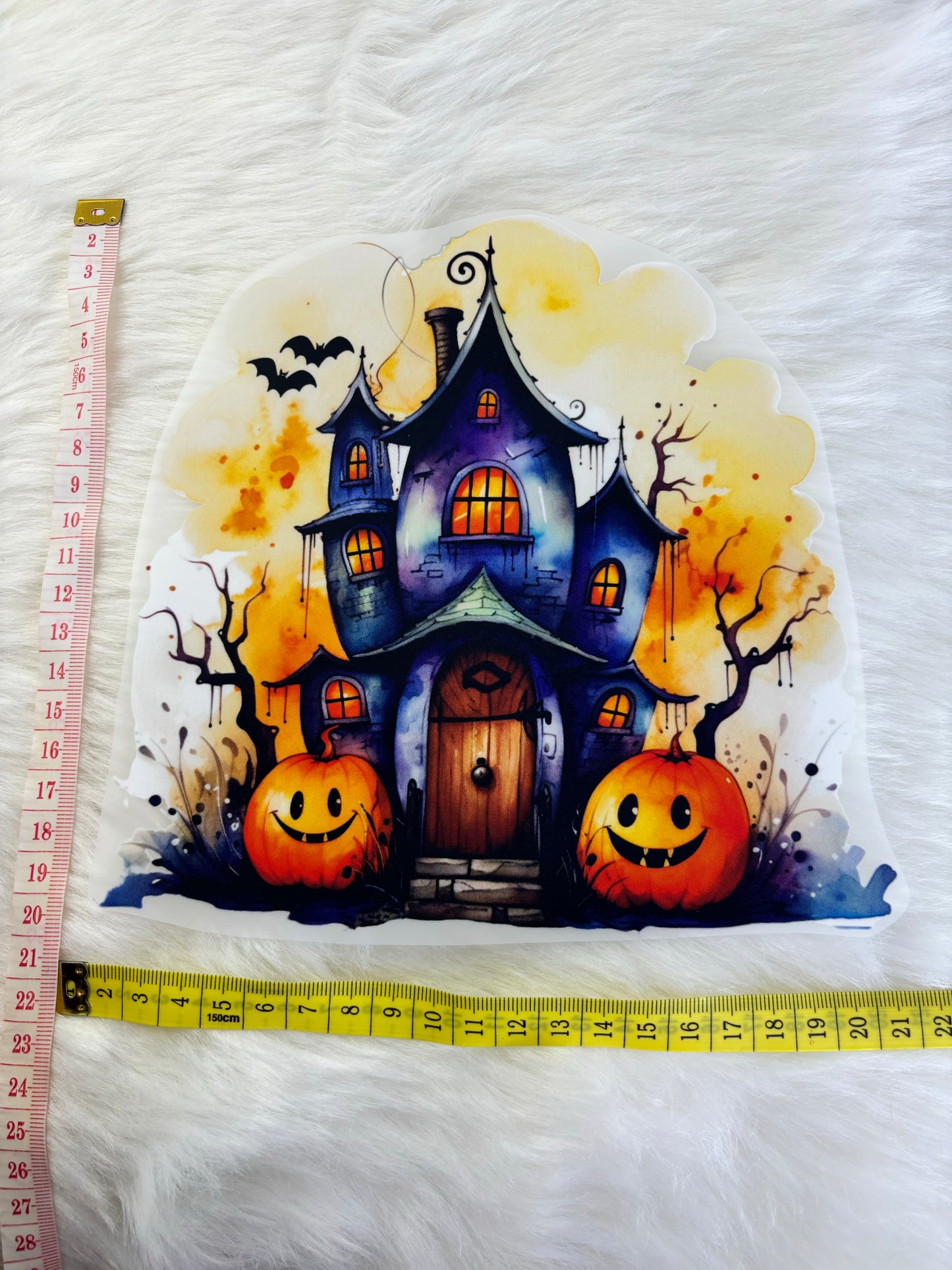 Bügelbild Halloween Haus