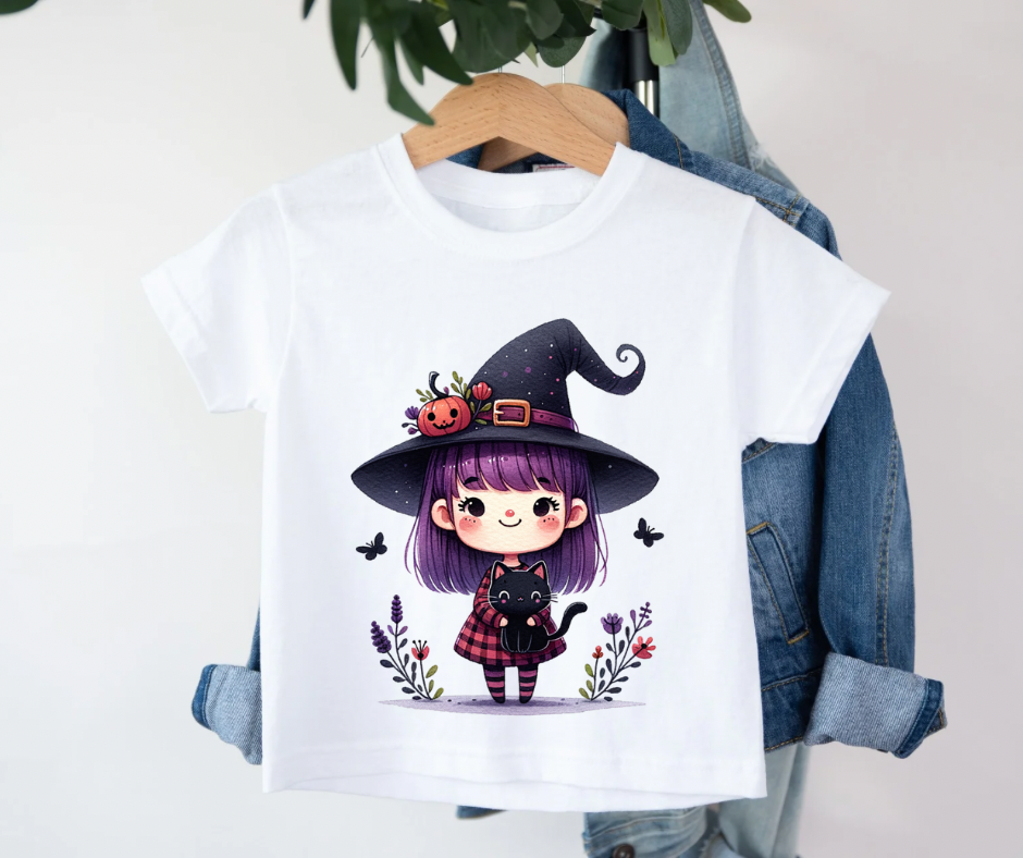 Bügelbild Halloween Mädchen