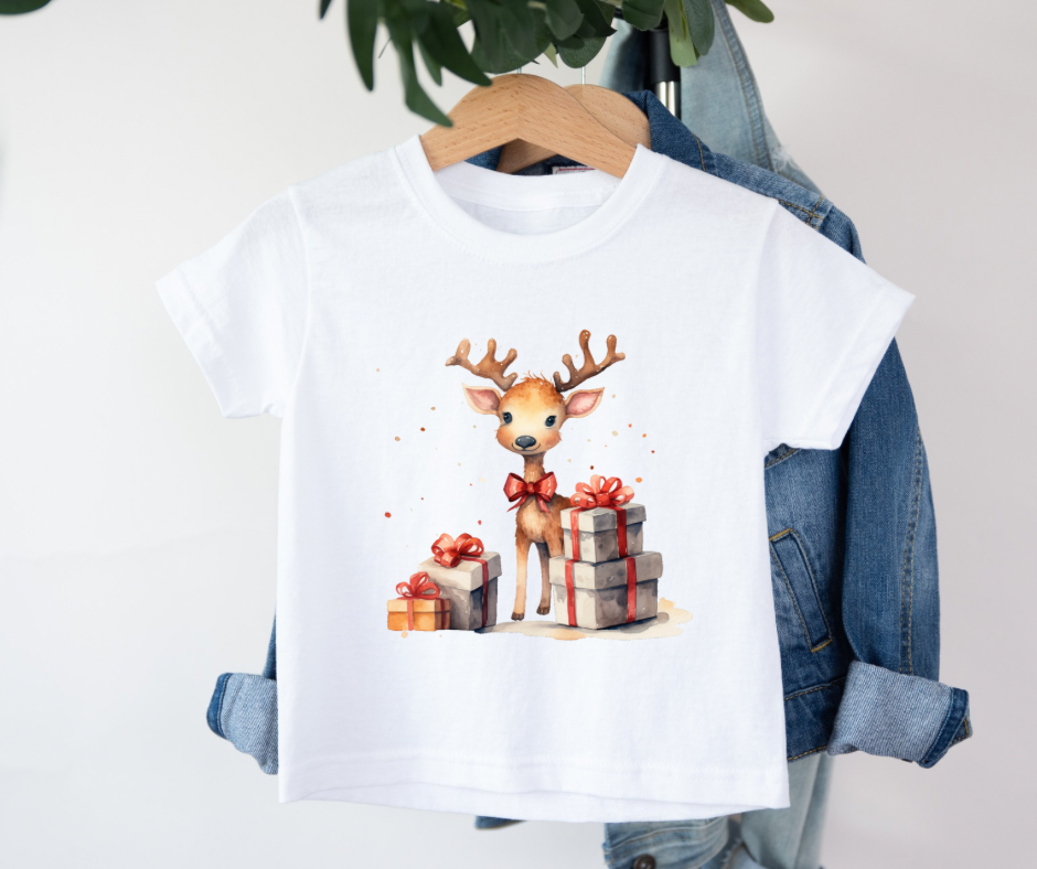 Bügelbild Weihnachten Reh