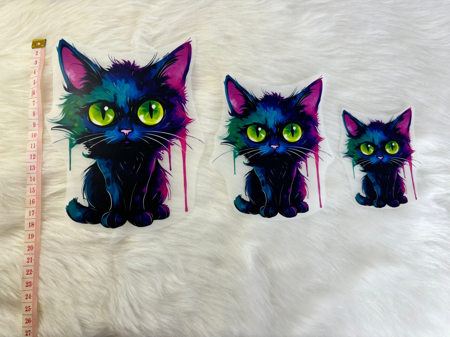 Bügelbild Halloween Katze