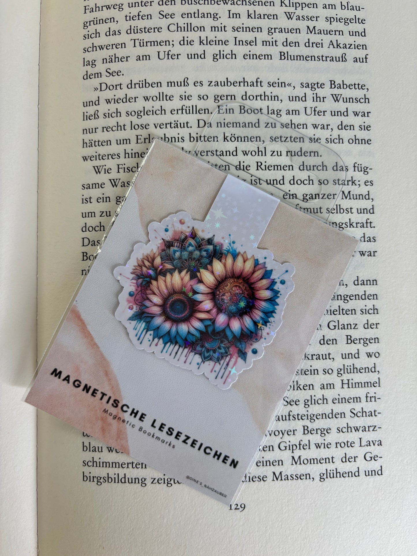 Magnetisches Lesezeichen Blumen