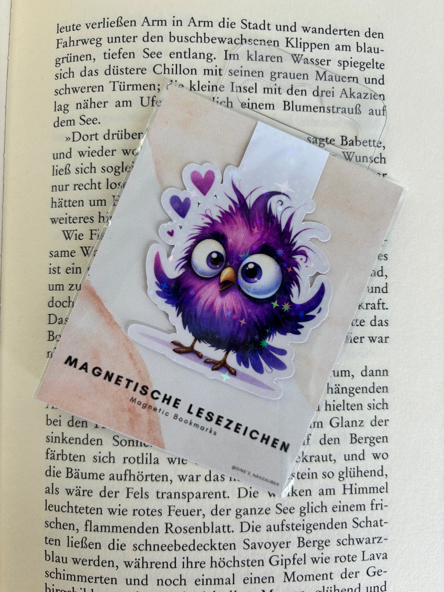 Magnetisches Lesezeichen Vogel