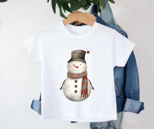 Bügelbild Weihnachten Schneemann