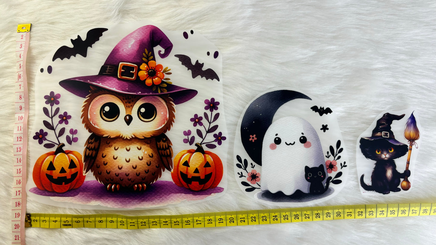 Bügelbild Halloween Eule