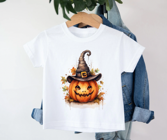 Bügelbild Halloween Kürbis