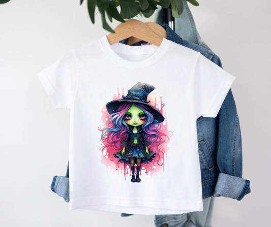 Bügelbild Halloween Hexe