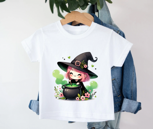 Bügelbild Halloween Mädchen