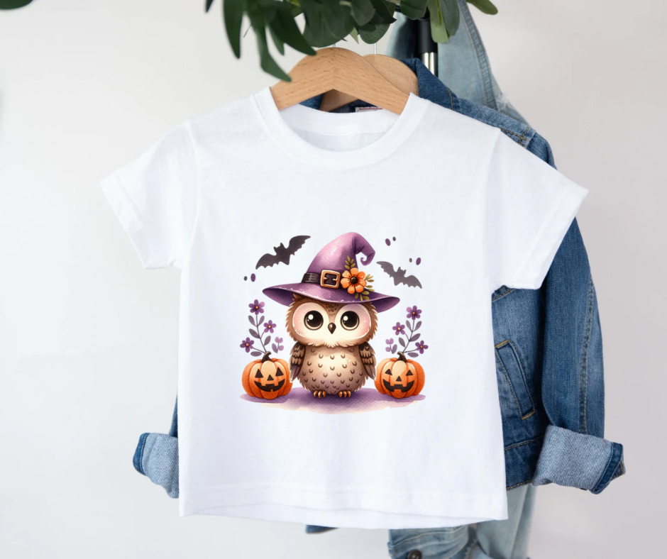 Bügelbild Halloween Eule