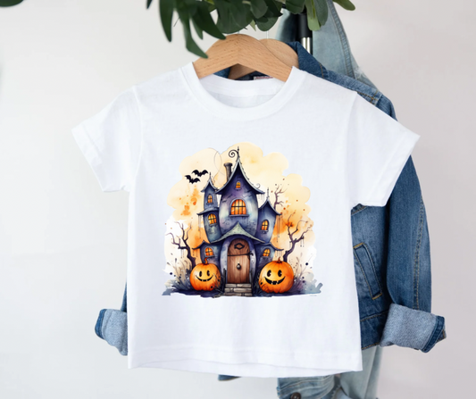 Bügelbild Halloween Haus