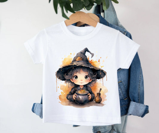 Bügelbild Halloween Hexe
