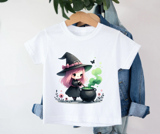 Bügelbild Halloween Hexe