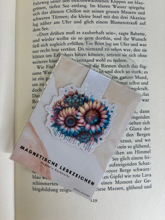 Magnetisches Lesezeichen Blumen