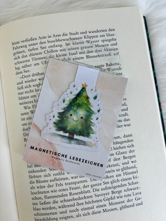 Magnetisches Lesezeichen Reh Weihnachtsbaum