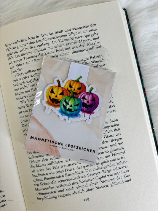 Magnetisches Lesezeichen Kürbis
