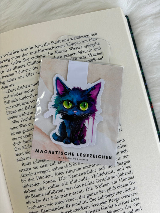 Magnetisches Lesezeichen Katze