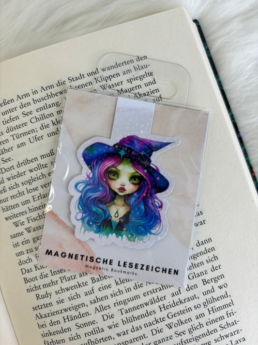Magnetisches Lesezeichen Hexe